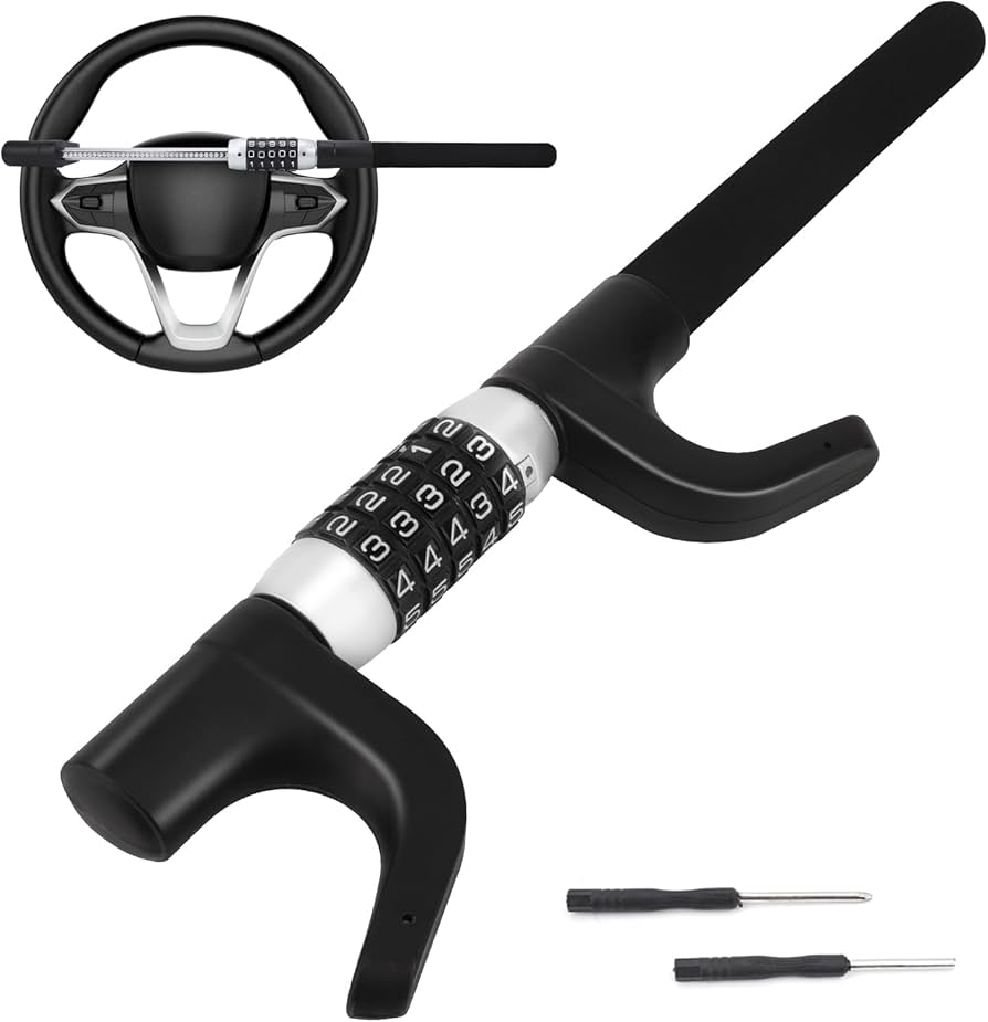 Anti-Theft 5-Digit Password Steering Wheel Lock