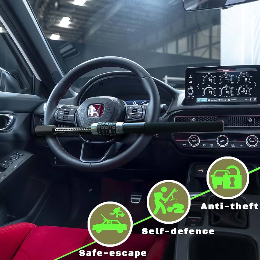 Anti-Theft 5-Digit Password Steering Wheel Lock