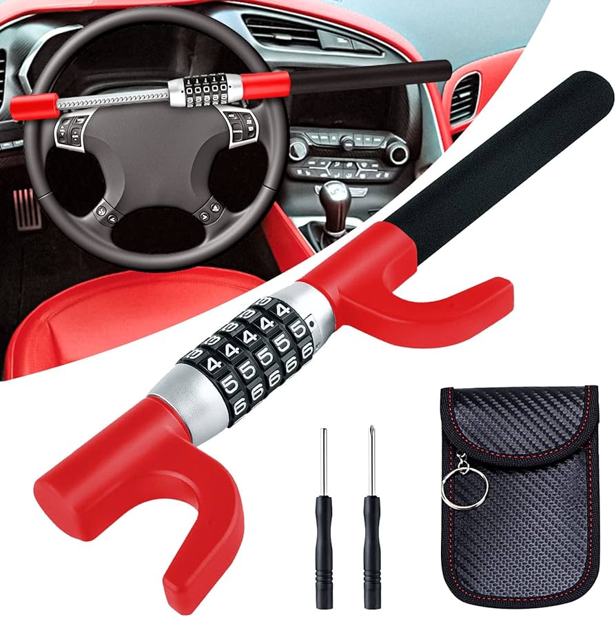 Anti-Theft 5-Digit Password Steering Wheel Lock
